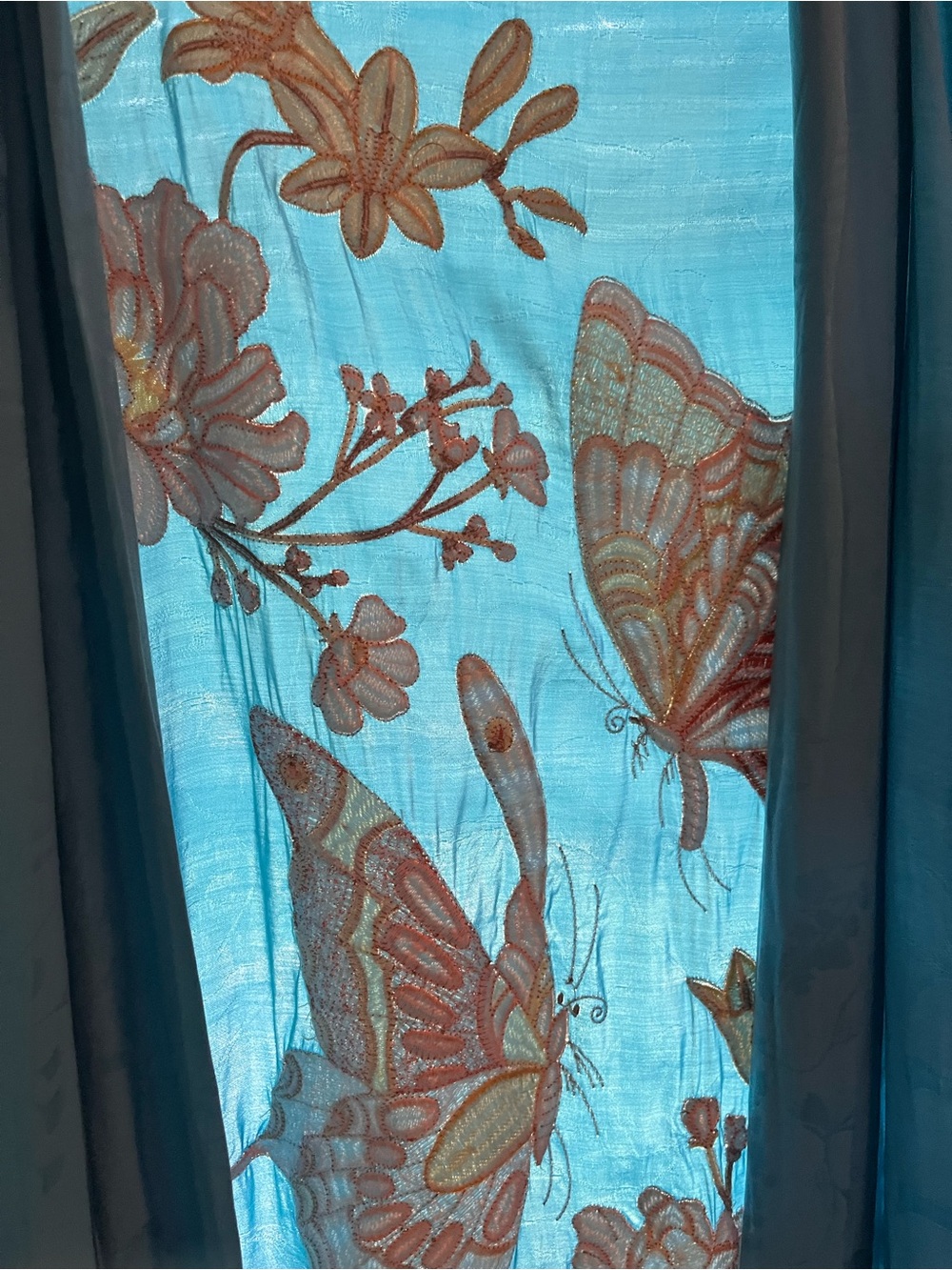 Spell atrium Embroidered Jacquard kimono robe - Picture 8 of 10